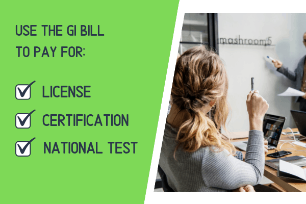 gi bill certifications and licenses 3 categories woman gets a license certification paid for by the gi bill